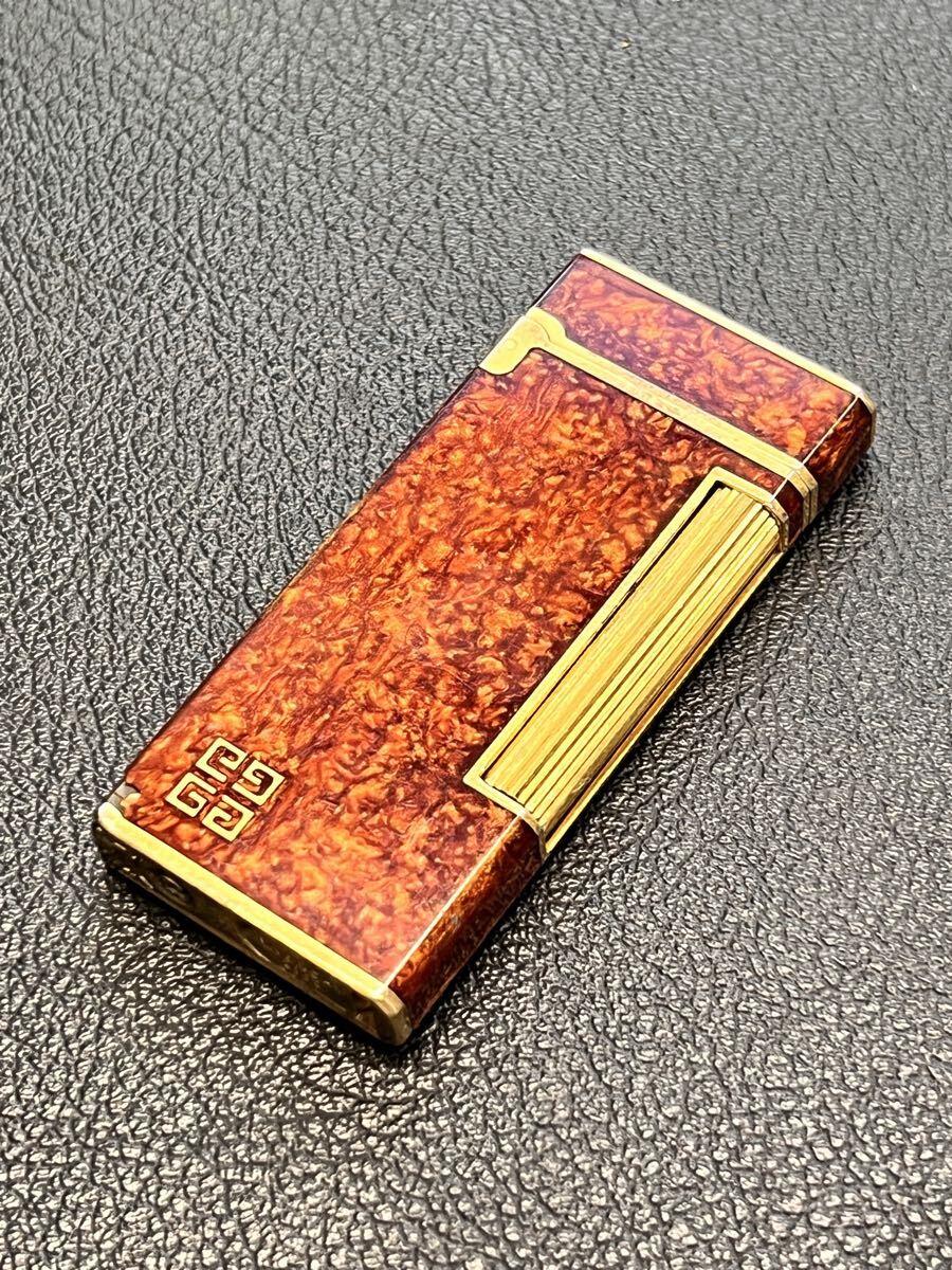 GIVENCHY ジバンシー 2000 ガスライター マーブル柄 ゴールド拍卖