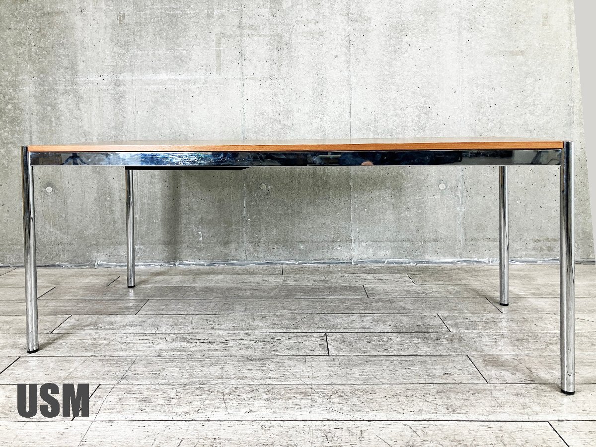 USM Haller / USM ハラー■ハラーテーブル ■配線穴■W1750■ウォルナット拍卖