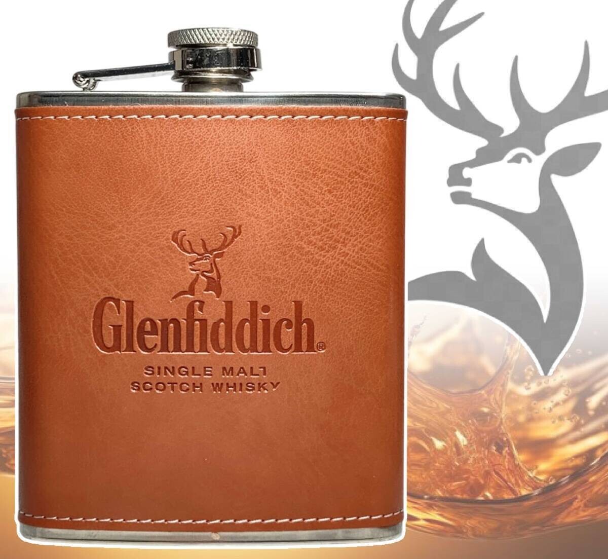 ★送料無料★「ウィスキーフラスコ/スキットル グレンフィディック ブラウン 7オンス」tface-g 【タグ:アクセサリー】2 T07/11拍卖