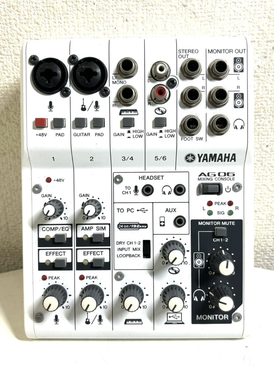 YAMAHA AG 06 MIXING CONSOLE ヤマハ ミキシングコンソール オーディオインターフェイス 拍卖