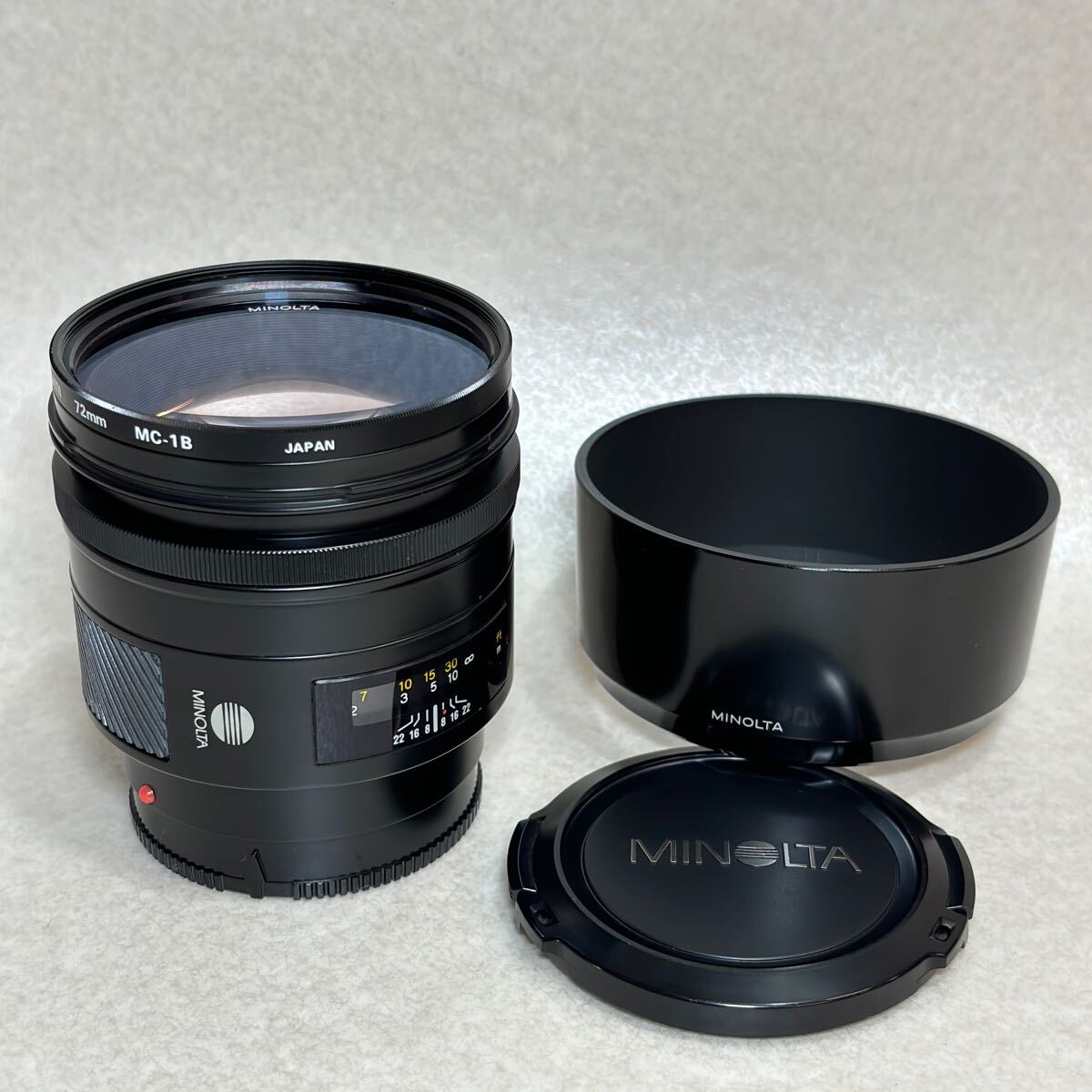 3 - 3 )MINOLTA ミノルタ AF 85mm 1:1.4(22)カメラレンズ 動作未確認拍卖