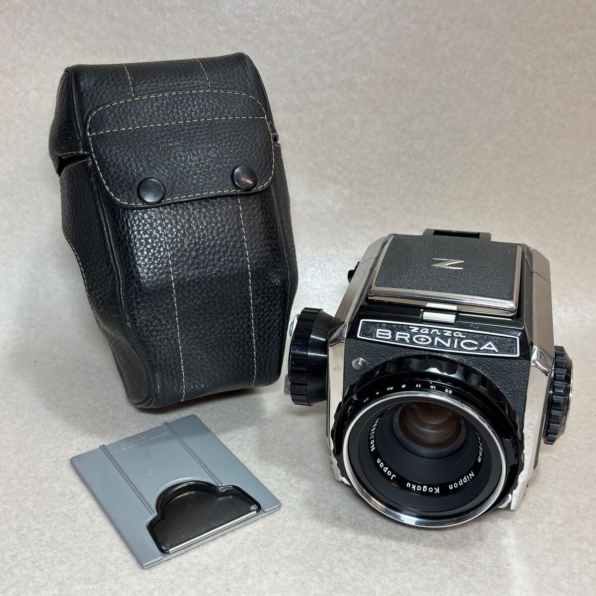 W2 - 16 )ZENZA BRONICA ゼンザブロニカ 中判カメラ S2 後期型 ボディ + レンズ Nikon NIKKOR-P 75mm F2.8 Nippon Kogaku Japan ジャンク拍卖