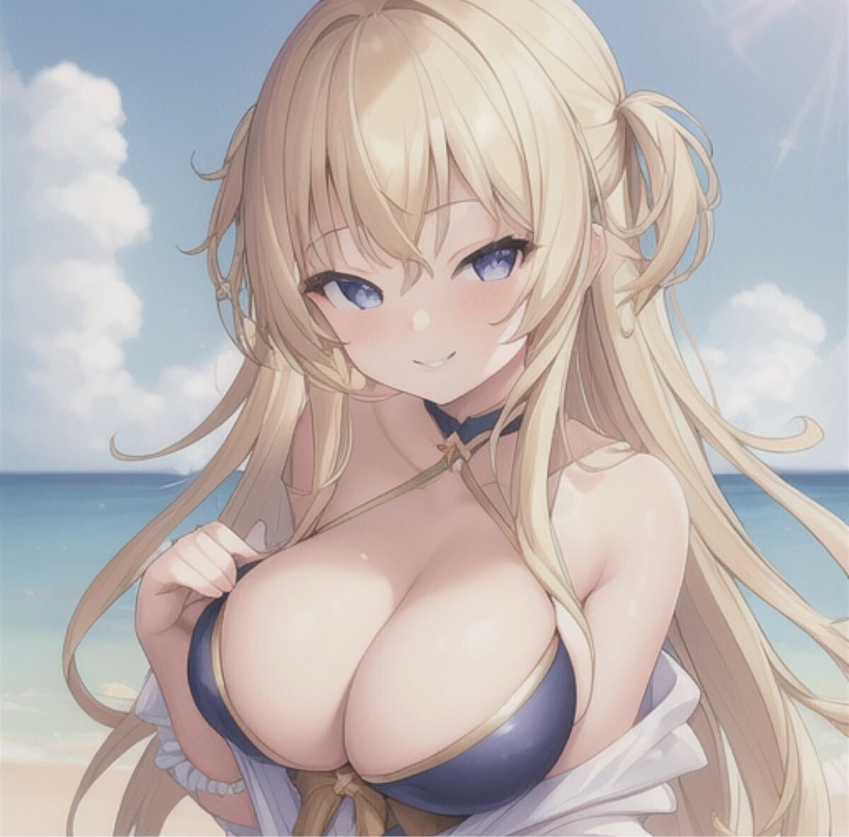 画像 フリー素材 高画質 イラスト 水着 可愛い AIイラスト オリジナル拍卖
