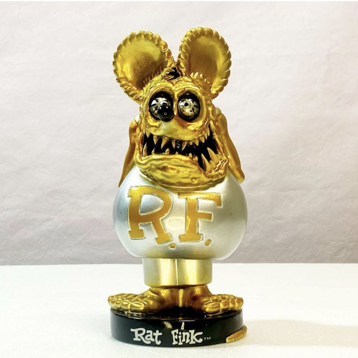 ◆送料無料◆【Rat Fink・ラットフィンク】 アメリカン雑貨 フィギュア FUNKO シルバー ゴールド拍卖