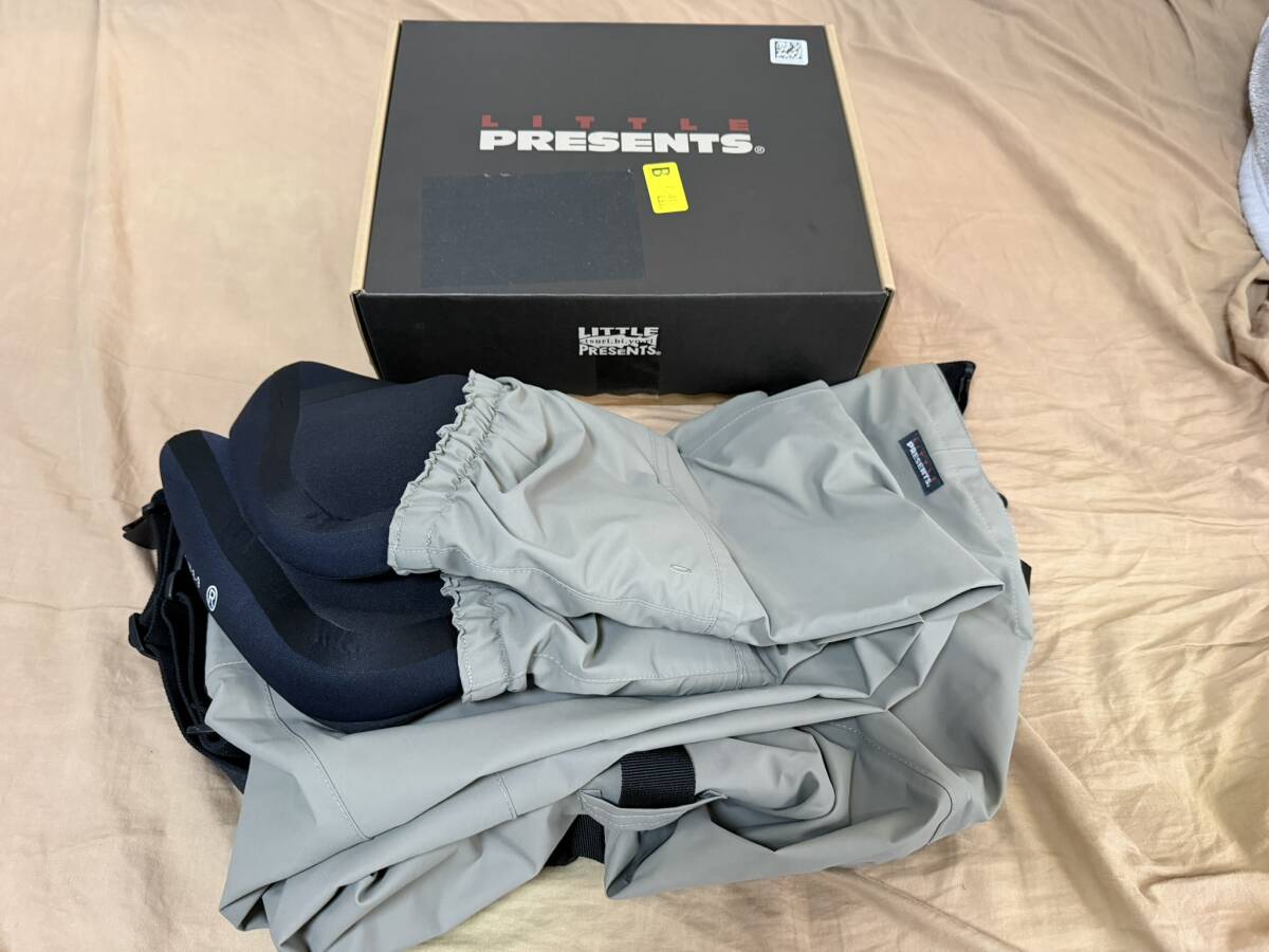 【新品未使用品】リトルプレゼンツ(LITTLE PRESENTS) ウェーダー N3 チェストハイウエーダー W-46 クラウディグレイ L拍卖