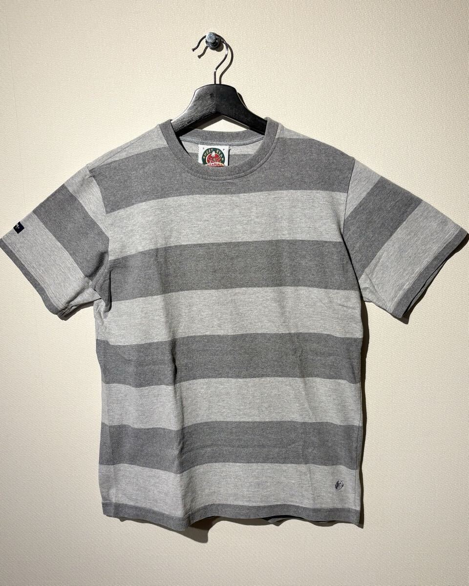 BARBARIAN / ボーダーTシャツ / SIZE:M / GRAY / バーバリアン / MADE IN CANADA カナダ製 / ヘビーウェイト / スウェット / RUGBY 拍卖
