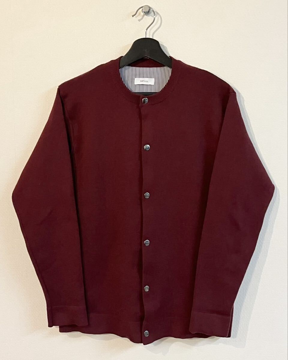 SHIPS any / ミラノリブ クルーネックカーディガン / SIZE:M / BORDEAUX ボルドー / 2024年アイテム /シップスエニィ /ワイン /716-40-0003拍卖