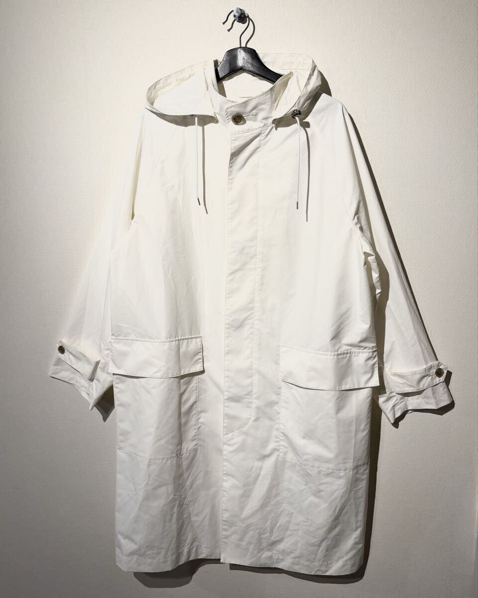Traditional Weatherwear /GTS KNOX /フーデットステンカラーコート /SIZE:40 /WHITE /トラディショナル ウェザーウェア/G191APFC00097E拍卖