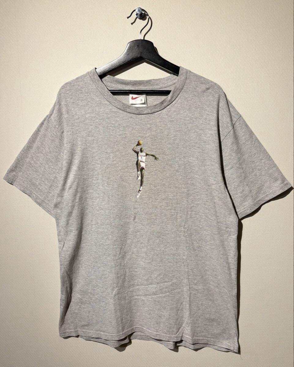 VINTAGE / NIKE / JORDAN TEE / SIZE:M / GREY / 90s / 白タグ / AIR JORDAN JUMPMAN / ナイキ / ヴィンテージ ビンテージ OLD オールド拍卖