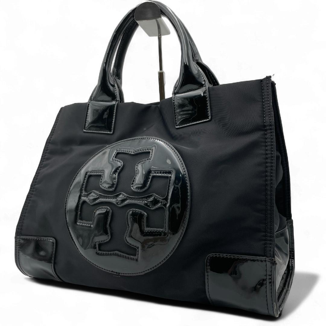 良品 TORY BURCH トートバッグ ナイロン ブラック エラ拍卖