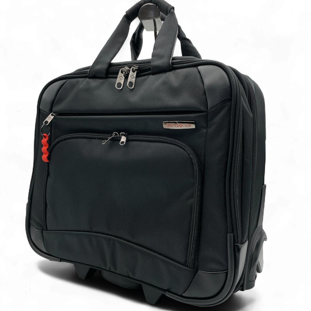 良品 Samsonite キャリーケース ナイロン ブラック 24L 2輪拍卖