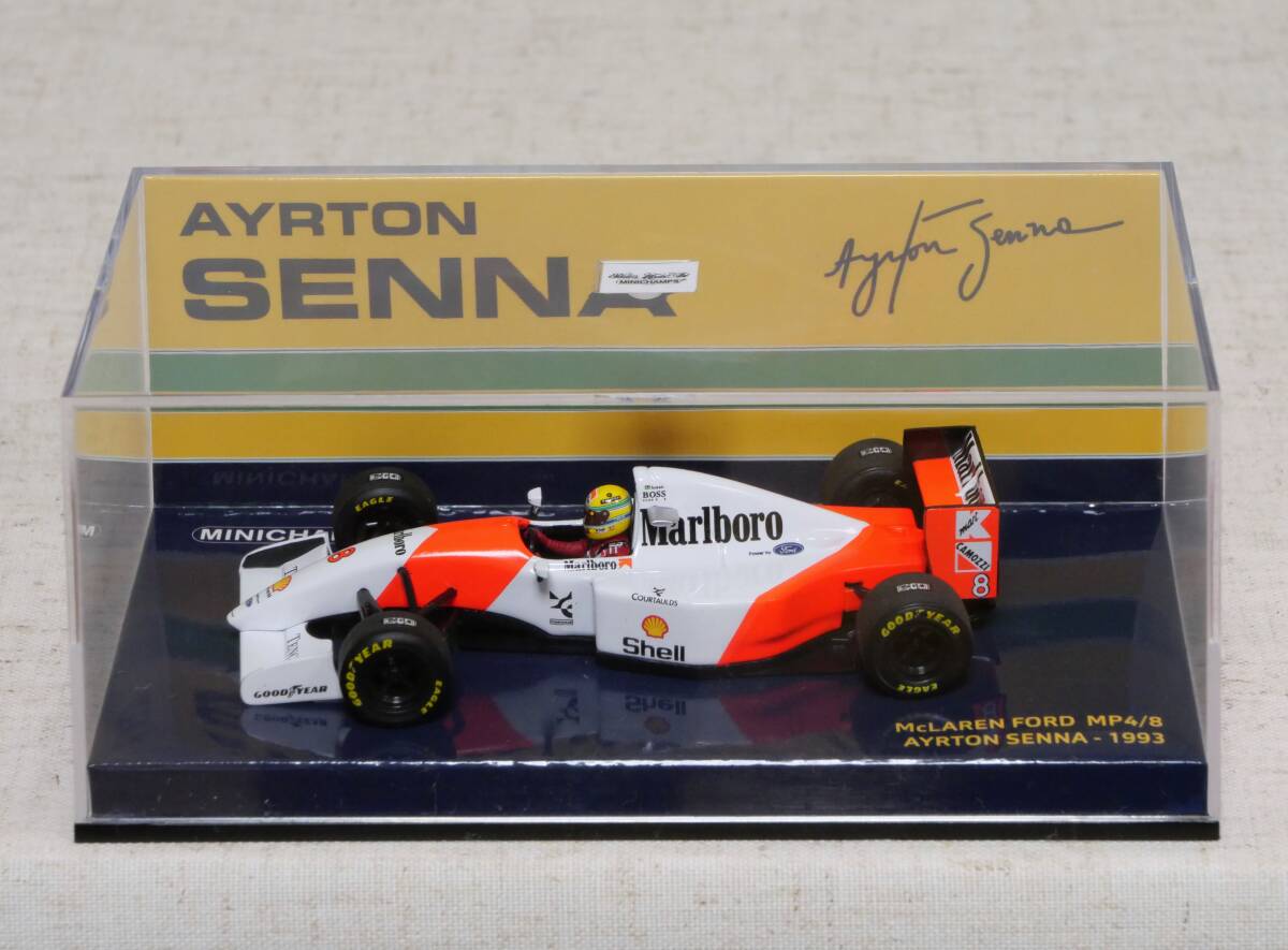 ★レア!ミニチャンプス 1/43 マクラーレン フォード MP4/8 アイルトン・セナ #8 1993拍卖