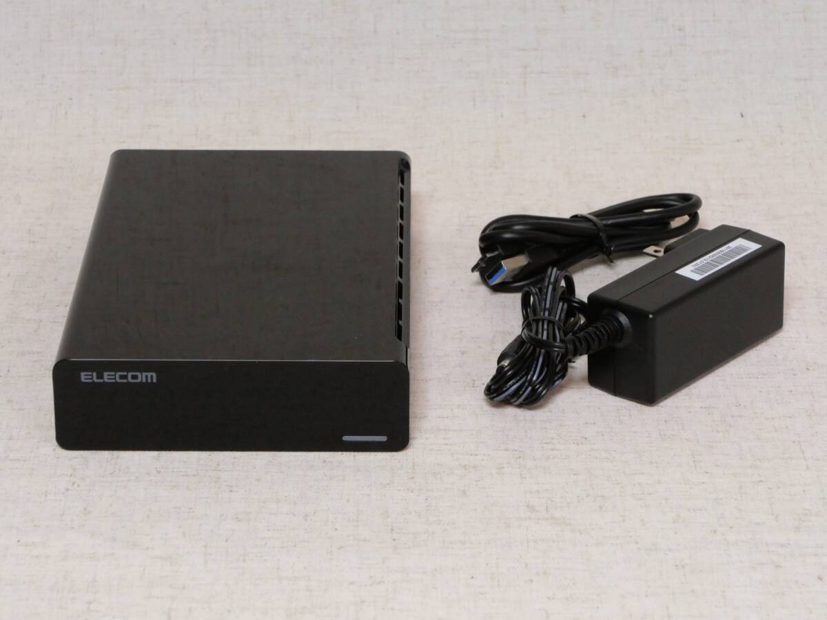 ★美品!ELECOM エレコム 外付けHDD ELD-FTV040UBK 4TB USB ハードディスク拍卖