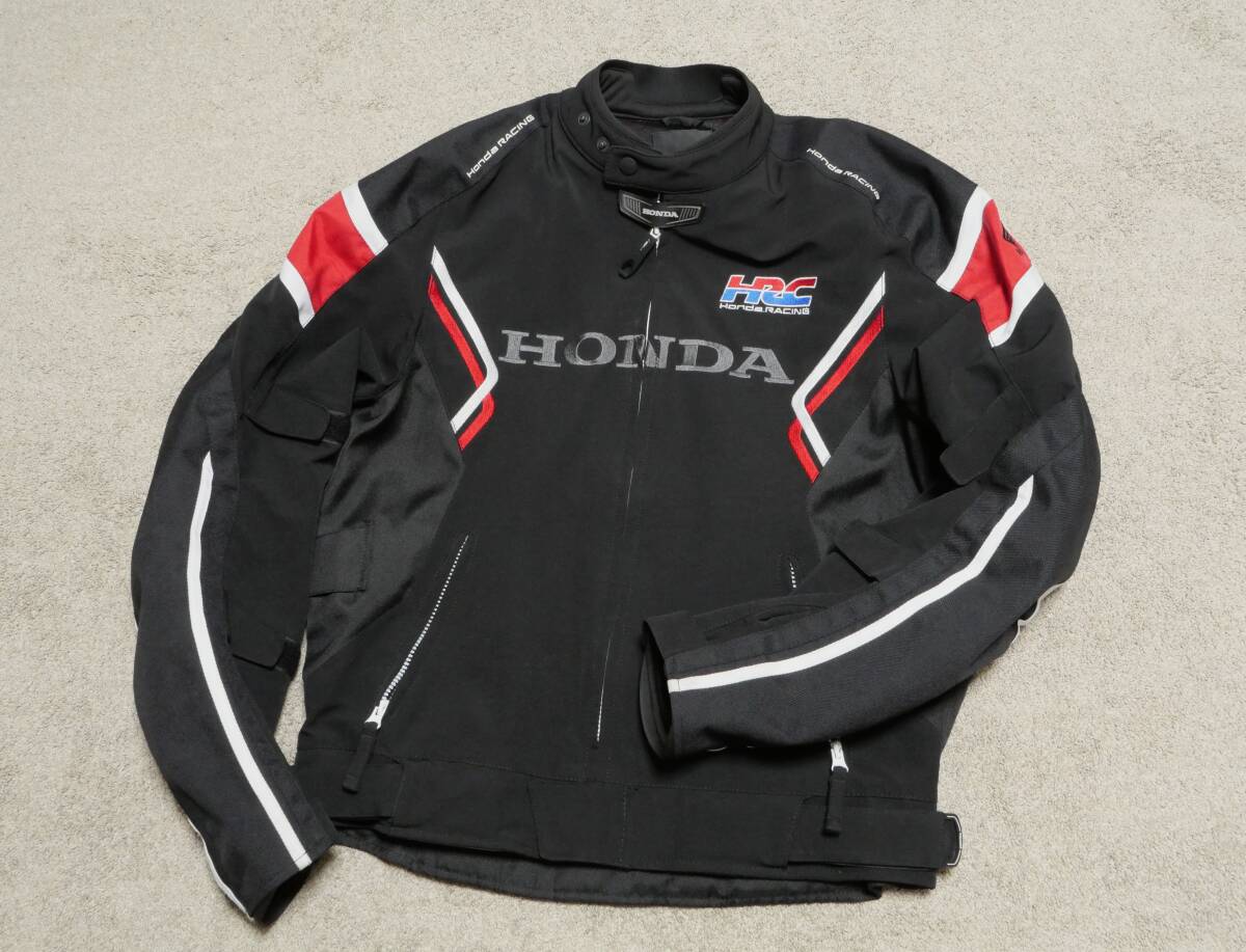 ★美品!ホンダ Honda HRC プレスト ライダースジャケット Lサイズ ブラック/レッド拍卖
