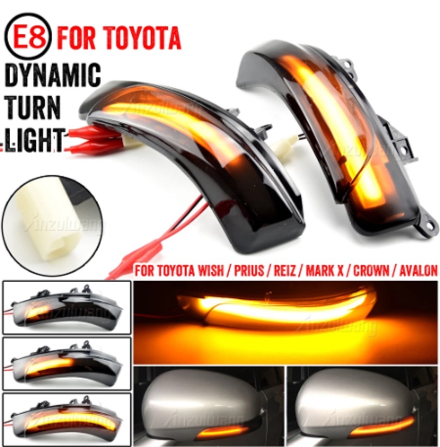 ●1円スタート●トヨタ車種 流れるウィンカー 30系 プリウス ZVW30/ZVW35 シーケンシャル LED ウインカーミラー拍卖