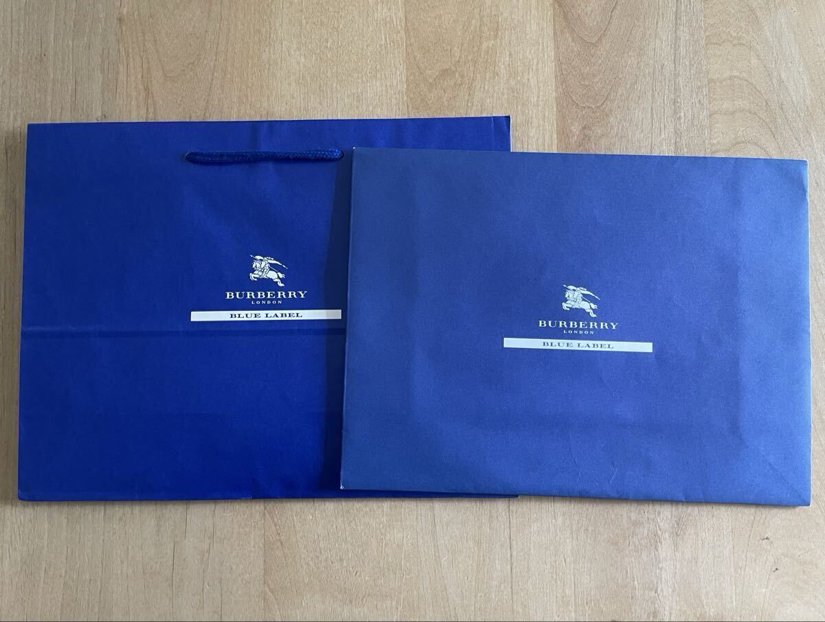 【送料無料】Burberry バーバリー ブルーレーベル 紙袋ショップバッグ  おまけ付き拍卖