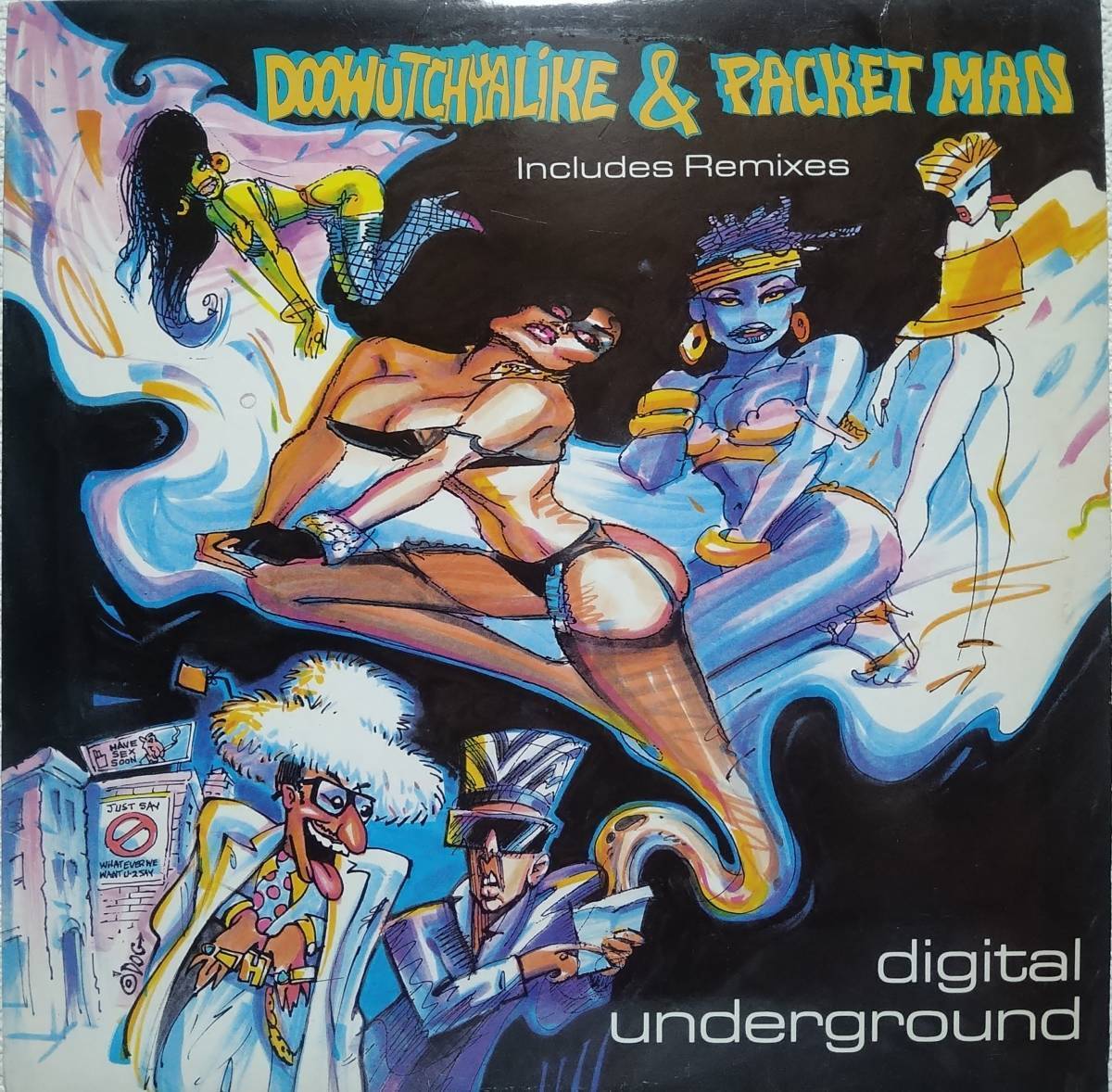 【12's Hip-hop】Digital Underground「Doowutchyalike / Packet Man」オリジナル US盤拍卖