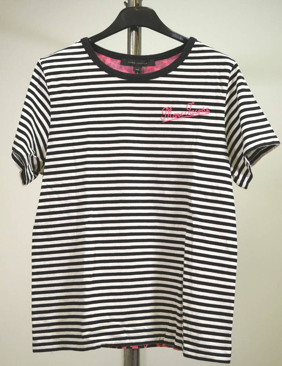MARC JACOBS マークジェイコブス 17SSレオパード切り替えボーダーTシャツM ファーストライン拍卖