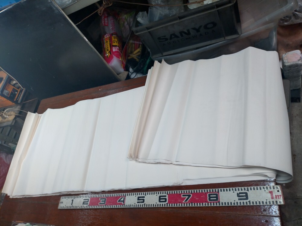 書道用紙☆大型長半紙いっぱい 大作・パフォーマンス・練習にも 水墨画・古紙拍卖