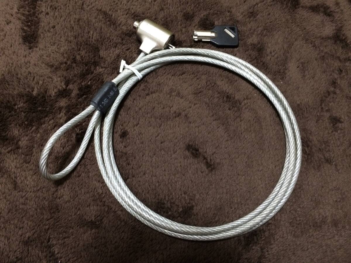 【送料無料】 サンワサプライ 錠前・ワイヤ一体型セキュリティワイヤ (SL-31) 拍卖