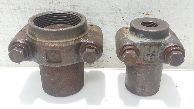 (1円スタート!) ニップルアタッチメント 2点セット サイズ2・1/2 ねじ切り機 ネジ切り 切断機 管工事 BT0908拍卖