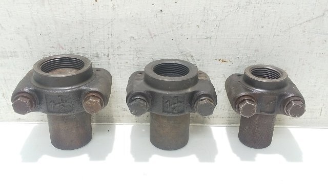 (1円スタート!) ニップルアタッチメント 3点セット サイズ(1)1/2・(1)1/4・1 ねじ切り機 ネジ切り 切断機 管工事 BT0909拍卖