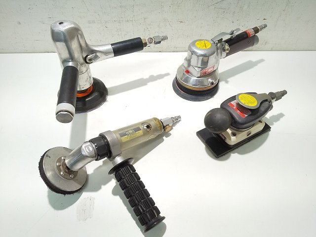 (1円スタート!) SP AIR エアアングルポリッシャー & COMPACT コンパクト ツール アクションサンダー 4点セット 動作良好 B0599拍卖