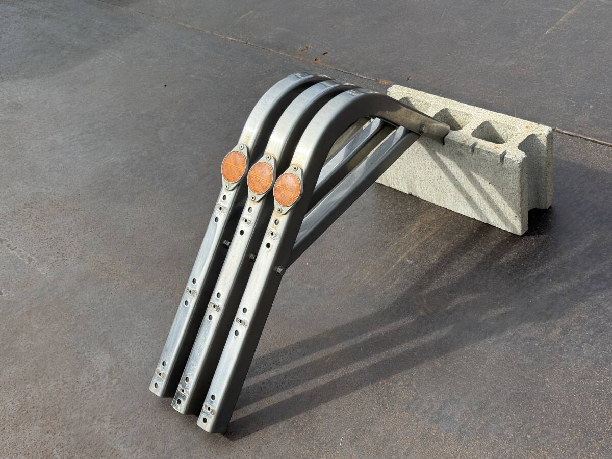 ブラケット★3段式★3本★ステンレス製★650mm×400mm★サイドバンパー用★サイドガード用★取付ステー★デコトラ★スD36V拍卖