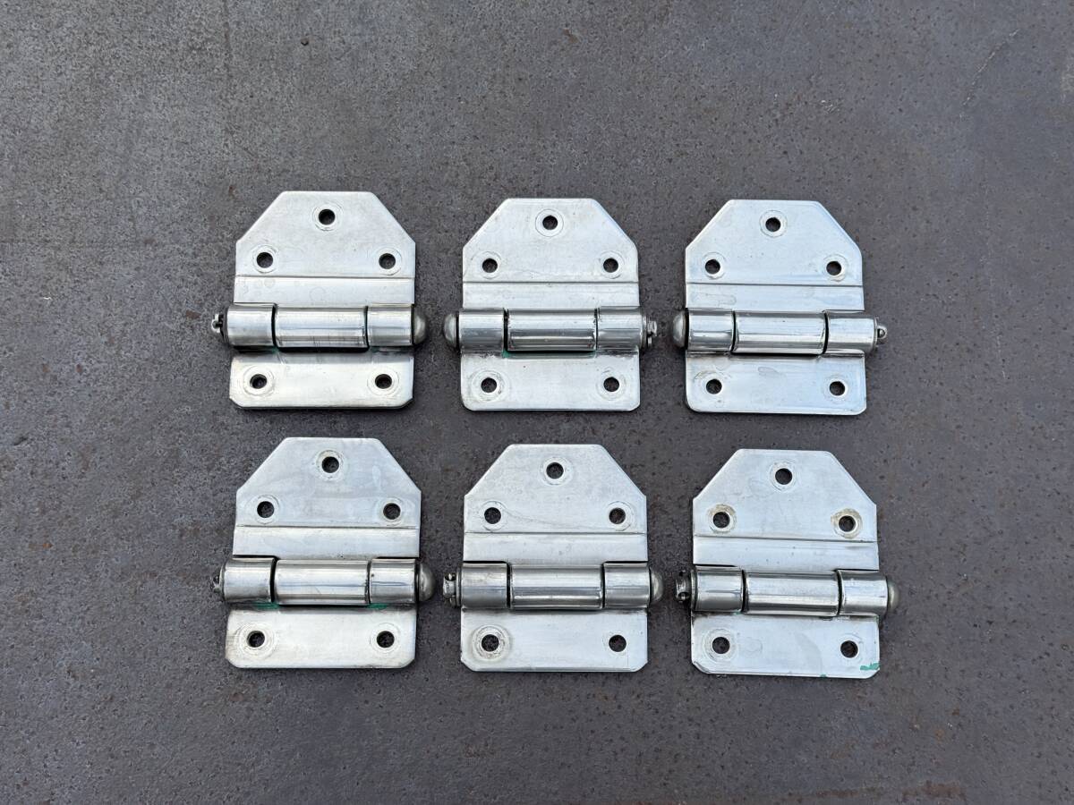 蝶番金具★平ボディー用★6点セット★ステンレス製★即決★デコトラ★平6拍卖