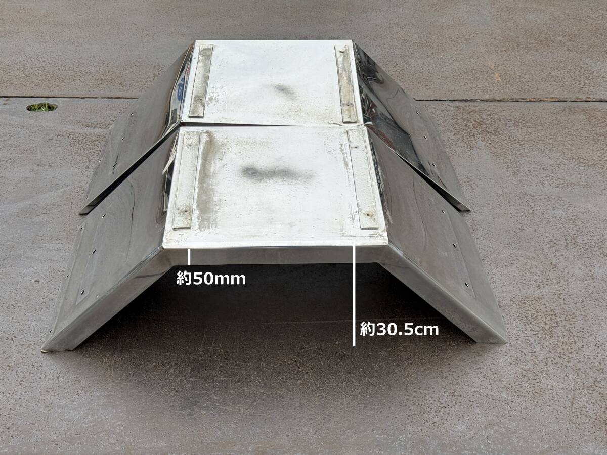 リアフェンダー★左右セット★幅109CM★ステンレス製★泥よけ★泥除け★即決★デコトラ★S71D2拍卖