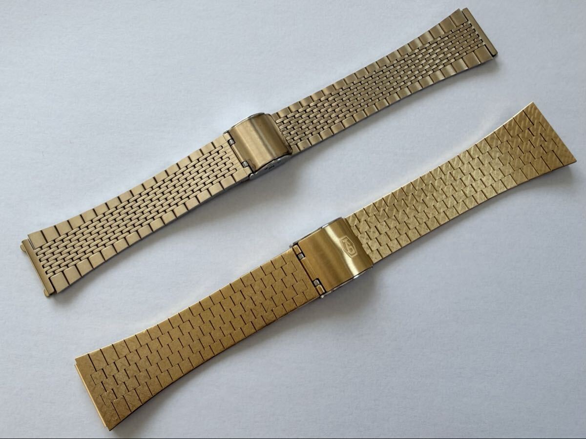 ☆1000円スタート☆ キングクオーツ等 純正ブレス 2本セット デットストック品 SEIKO拍卖