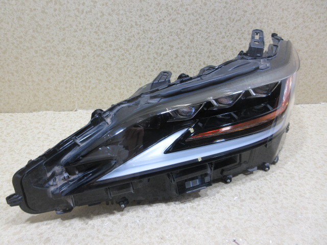 良品 レクサス ES AXZH10 3眼 純正 LED 左 ヘッドライト 刻印:Q拍卖