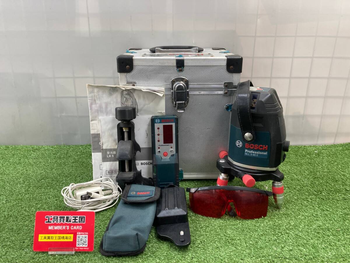 【中古品】★BOSCH(ボッシュ)電子整準方式・ レーザー墨出し器 GLL5-40E 【同梱可】/ ITPK34V6IUUE拍卖