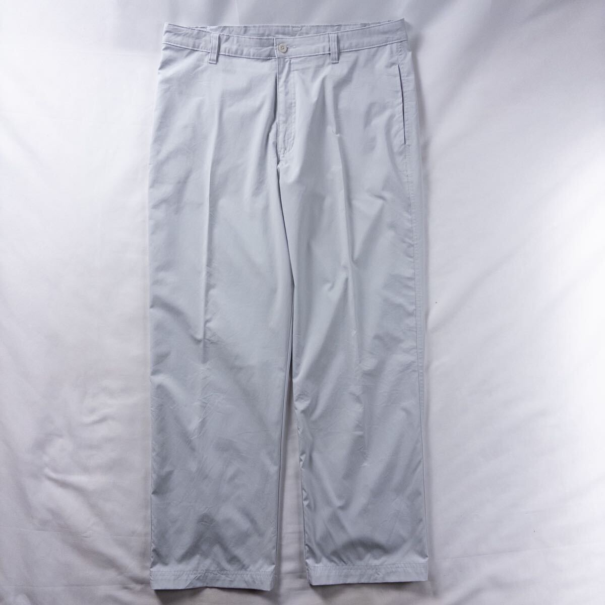 US Vintage 00s C9 Champion チャンピオン ポリ 異素材 ノータック 刺繍 ロゴ アウトドア スポーツ ワイド スラックス トラウザーズ拍卖