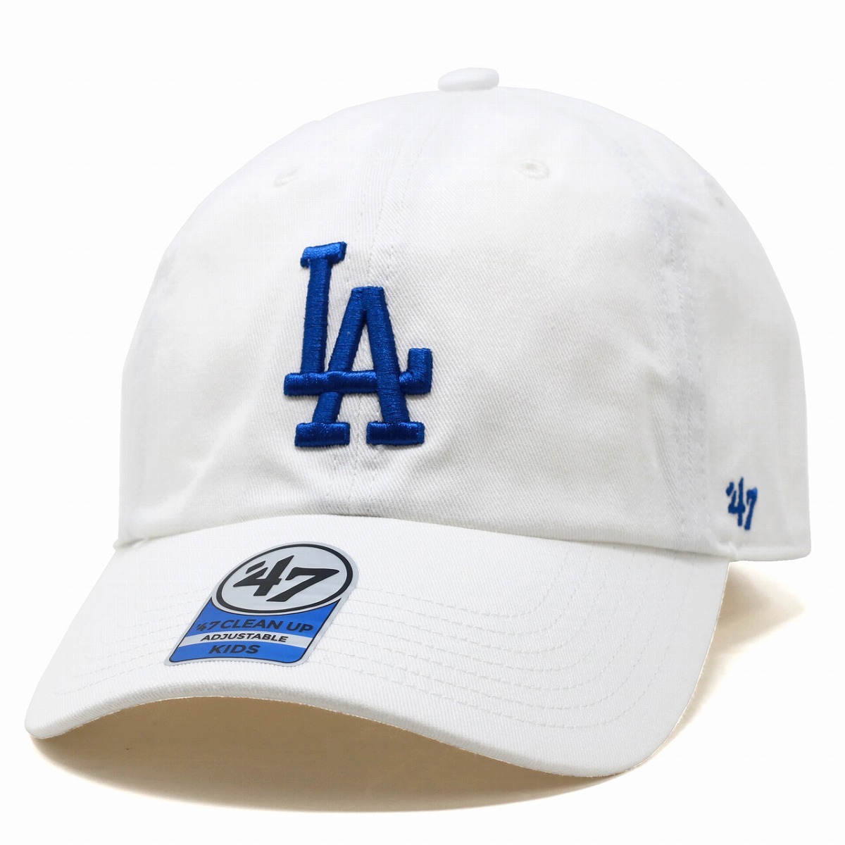 47 キッズ キャップ キッズサイズ LA 47brand フォーティーセブン 子供用 ロサンゼルスドジャース CLEAN UP 白 ホワイト 拍卖