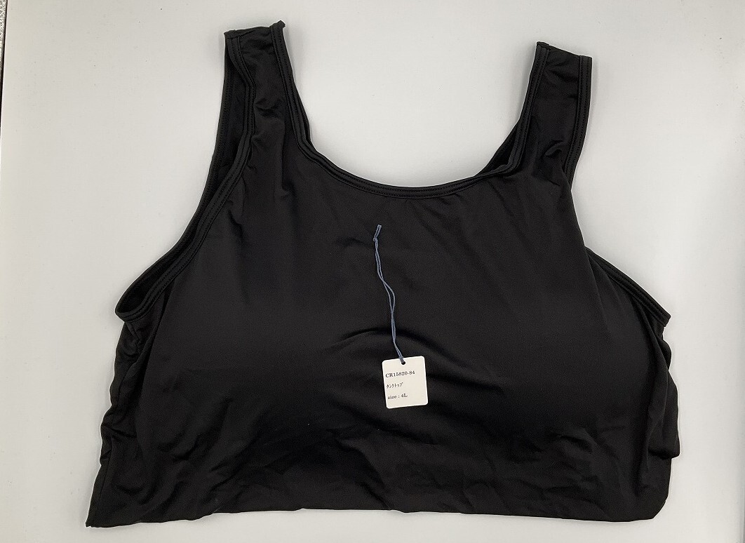 CR15820-84 IBK⑦【特価】新品 大きい カップ付きタンクトップ 4L ストレッチ 吸汗速乾 接触冷感 モールドカップ シンプル レディース拍卖