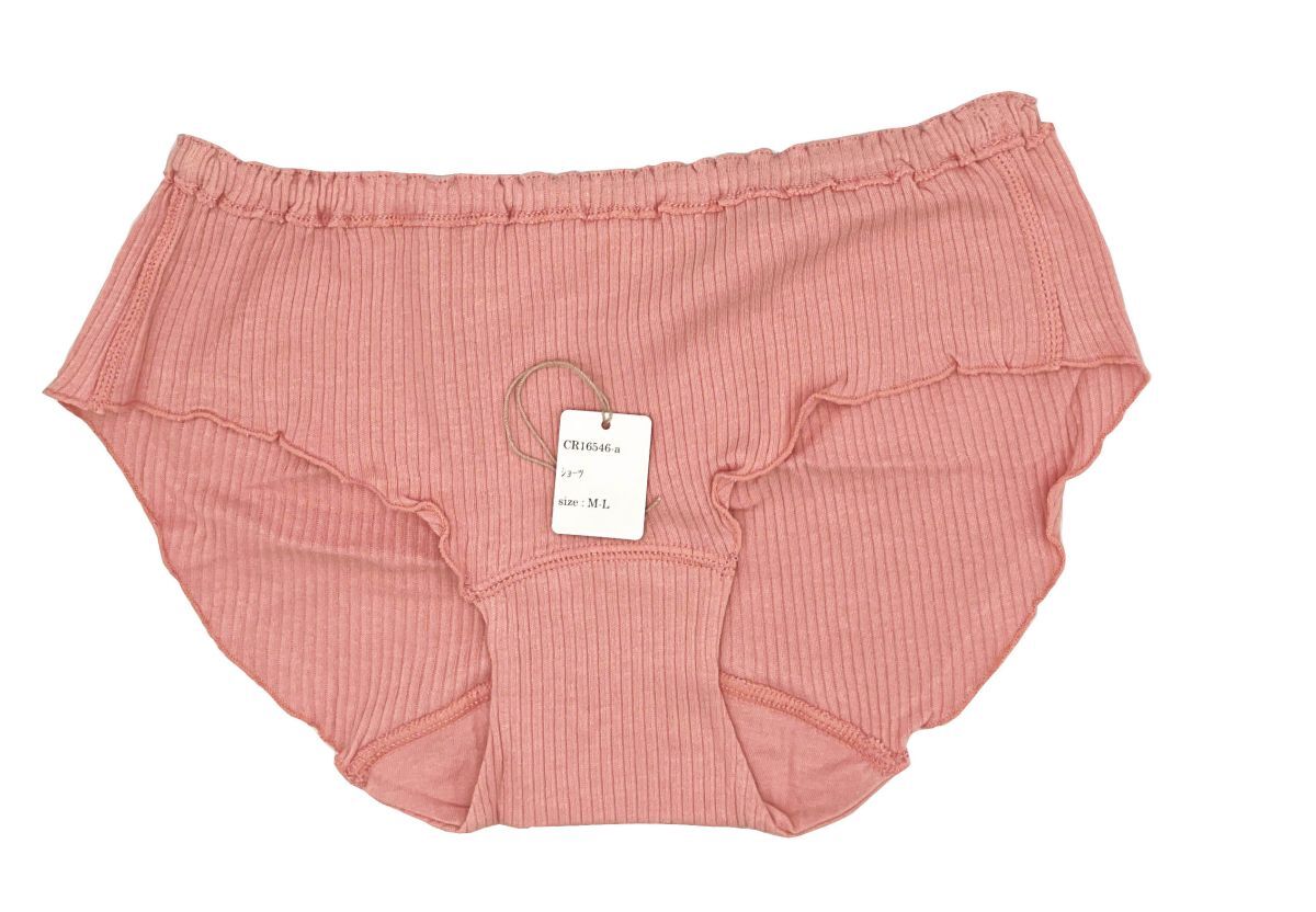 CR16546 IS⑦【特価】新品 ショーツ 2枚組 M~L ピンク 綿100% スタンダード シンプル レディース拍卖