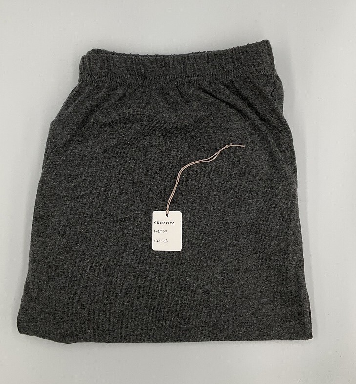 <再値下げ>CR15310-68 ZK⑦【特価】新品 大きい ルームパンツ 5L チャコールグレー ストレッチ ゆったり ウエストゴム 伸縮性拍卖
