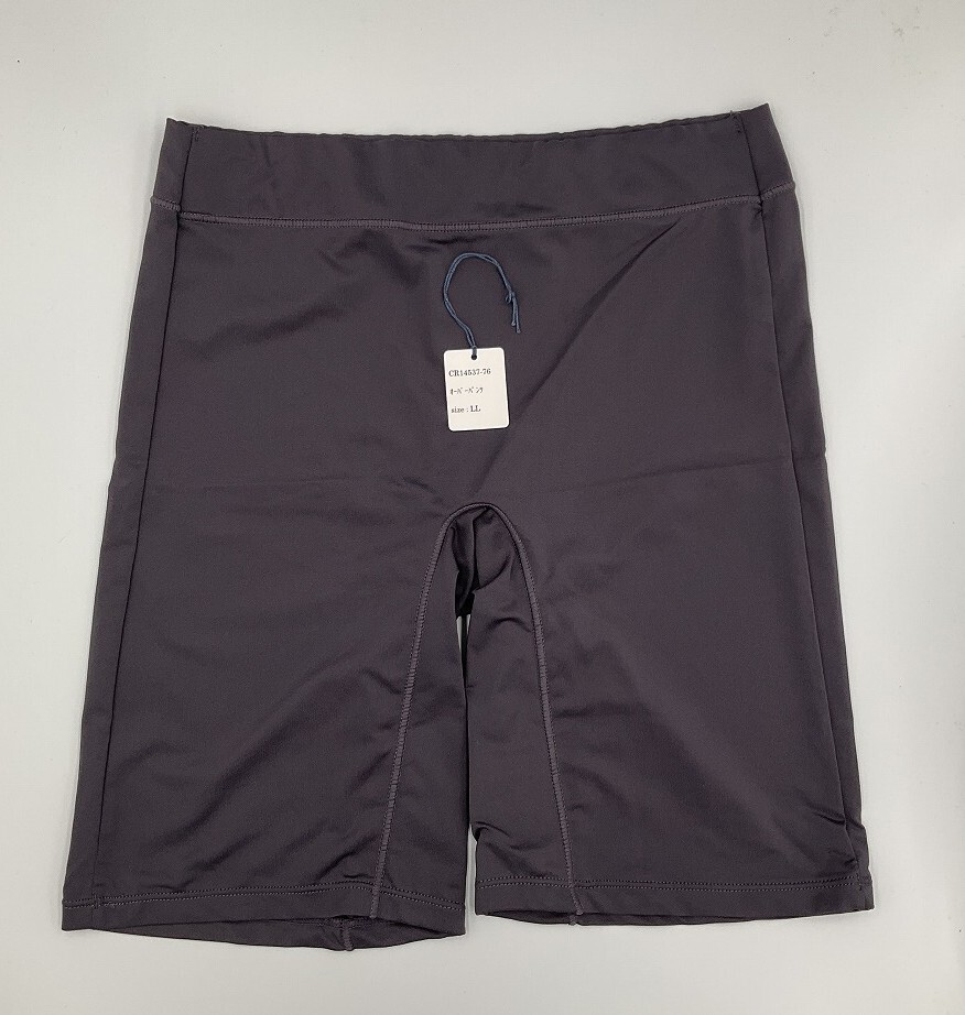 <再値下げ>CR14537-76 IS⑥【特価】新品 オーバーパンツ 3色3枚組 LL ブラック 深履き ストレッチ 吸汗速乾 3分丈 レディース拍卖