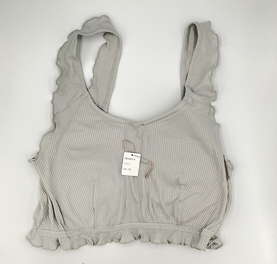 CR16801 IB⑦【特価】新品 大きい ブラジャー 5L グレー ノンワイヤー ストレッチ シンプル おしゃれ レディース拍卖