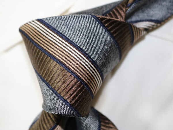 【千/伊】ls20633/アルテア ミラノ極上ハンドメイドレジメンタルネクタイ拍卖