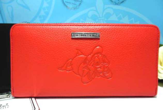 送無 50%引 キングズ バイ サマンサタバサ 限定 ドナルド 牛革 型押 ラウンドジップ 長財布 赤 新品 証明書付 サマンサキングズ ディズニー拍卖