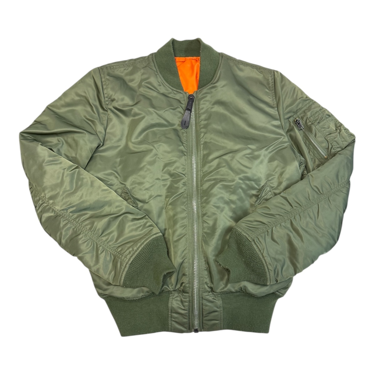 米軍実物 Alpha Industries MA-1 フライトジャケット MIL-J-82790J Medium USA製 アルファインダストリーズ ミルスペック拍卖