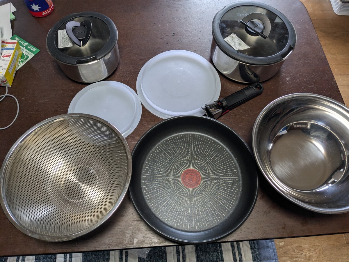 ティファール フライパン 鍋 セット販売 IH対応アンリミテッド ステンレス 取手付き 調理器具 T-fal 鍋 セット IH拍卖