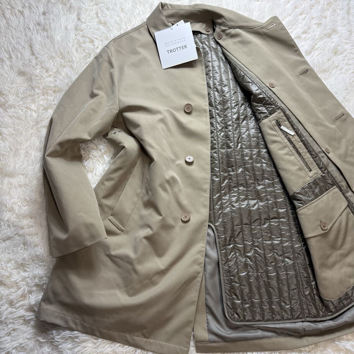 タグ付き未使用/希少XXL!!! マッキントッシュフィロソフィー トロッター ステンカラーコート ライナー 50 MACKINTOSH PHILOSOPHY TROTTER 拍卖