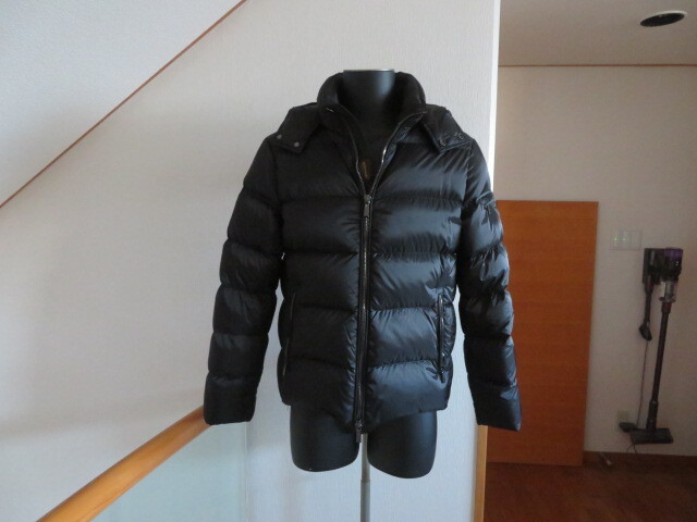 ムーレー 【1度着用のみ】BRETT-SH フード付ダウンジャケット 黒50サイズ 送料無料 現行モデル定価360,800円拍卖
