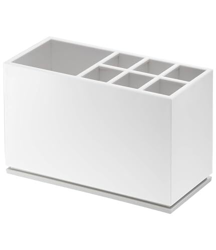 ホワイト 山崎実業 歯ブラシスタンド トゥースブラシスタンド ミスト ホワイト 7843拍卖