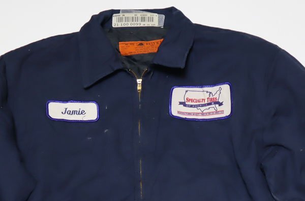 CJ13レッドキャップREDKAPアメリカ古着アメリカ製ワークジャケット70’S80’Sビンテージ紺系ドリズラージャケット中綿入MタロンTALON拍卖