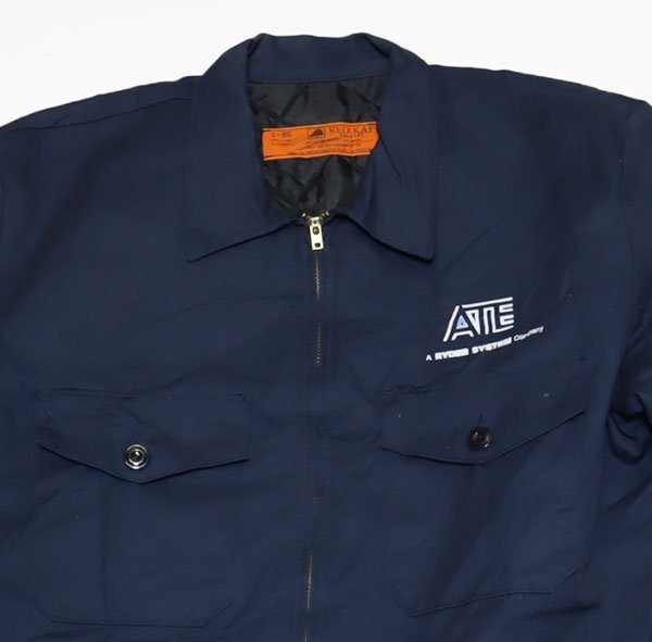 CJ19レッドキャップREDKAPアメリカ古着アメリカ製ワークジャケット70’S80’Sビンテージ紺系ドリズラージャケット中綿入Lビッグ2NDタイプ拍卖