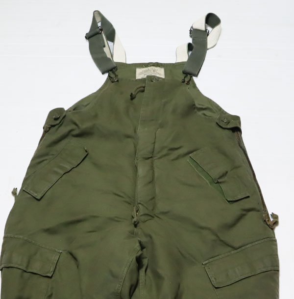 MP26カナダ軍実物USNアメリカ古着デッキパンツ緑系ミリタリーパンツ60’Sビンテージ中綿入りオーバーオール綿素材LIGHTNINGライトニングM拍卖